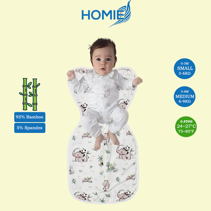 Swaddle and Sleeping Bag (Bamboo & Cotton) Small & Medium ONLY