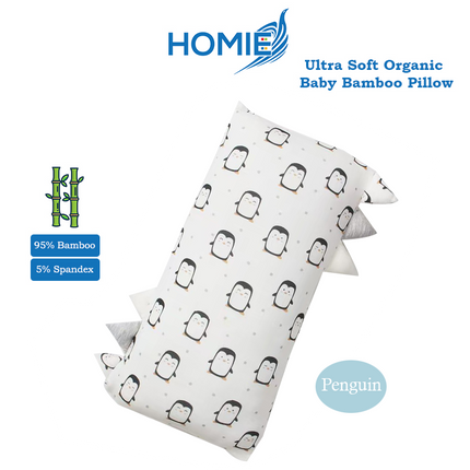 🏅🏅【Ultra Soft Organic Baby Bamboo Pillow 】HOMIE Bamboo Baby Pillows /Baby Bolster #HugPillow