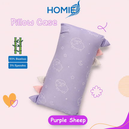 Purple Sheep Ultra Soft Bamboo Baby Pillows /Baby Bolster FULL SET