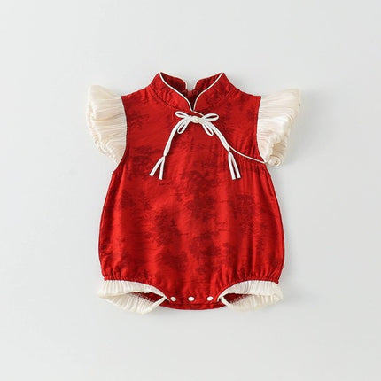 2026 CNY Costume New Chinese Style Birthday Baby Romper