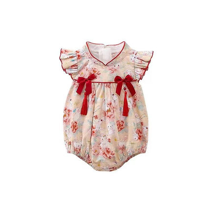 2026 CNY Costume New Chinese Style Birthday Baby Romper