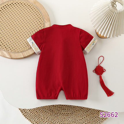 2026 CNY Costume New Chinese Style Birthday Baby Romper