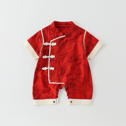 2026 CNY Costume New Chinese Style Birthday Baby Romper