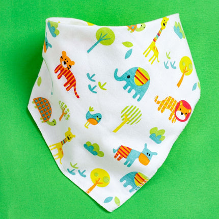 Triangle Baby Bibs with Cartoon Design 100% Cotton [Minimum Order 4]