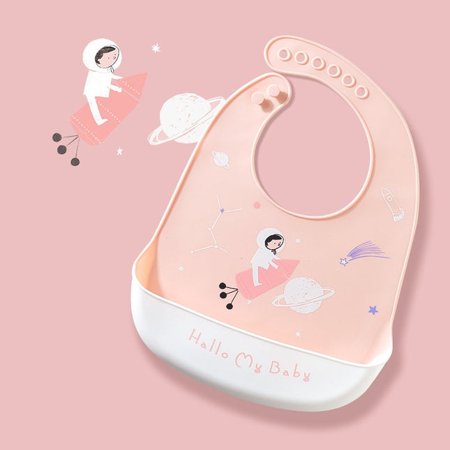 Adjustable Waterproof Silicone Baby Bibs
