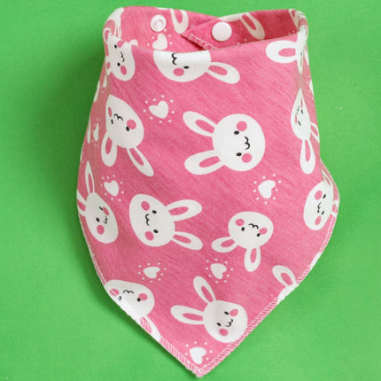 Triangle Baby Bibs with Cartoon Design 100% Cotton [Minimum Order 4]