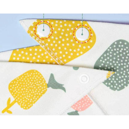 Triangle Baby Bibs with Cartoon Design 100% Cotton [Minimum Order 4]