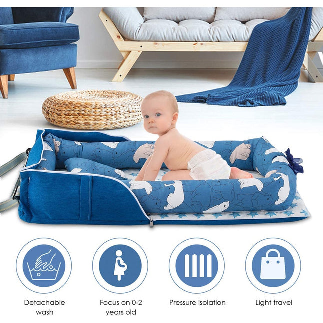 Portable Bed Baby Nest (Perfect for Bassinet & Cribs)
