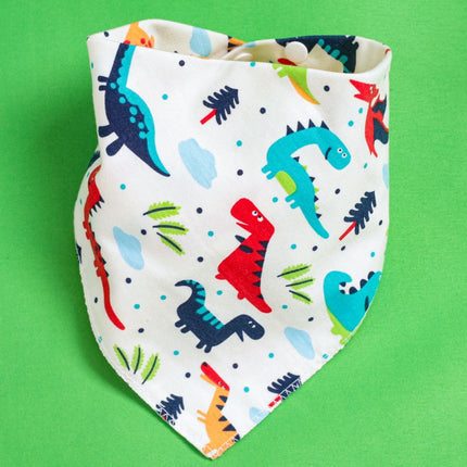 Triangle Baby Bibs with Cartoon Design 100% Cotton [Minimum Order 4]