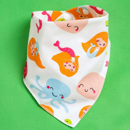 Triangle Baby Bibs with Cartoon Design 100% Cotton [Minimum Order 4]