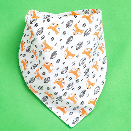 Triangle Baby Bibs with Cartoon Design 100% Cotton [Minimum Order 4]
