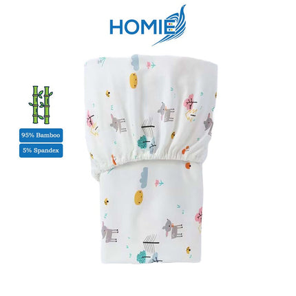 Bamboo Bedsheet / Crib Cot Bed Fitted Sheet (4 Sizes)
