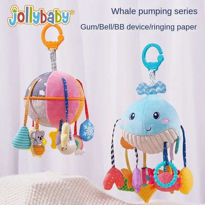[Baby Toys] Newborn Grasping Exercise Baby Car Crib Hanging Hand Ball Stroller Pendant Baby Early Education Toys
