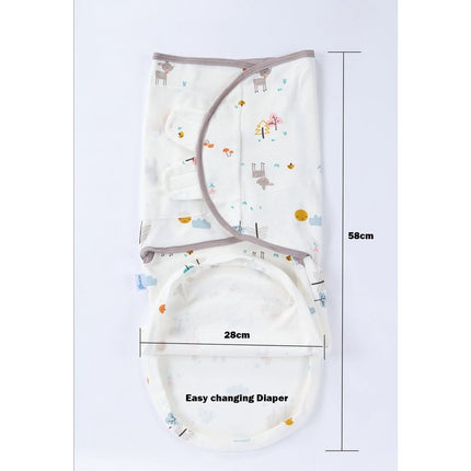 【Newborn Infant Baby Cotton Wrap Swaddle】Soft Breathable Adjustable Toddler Swaddles Essential