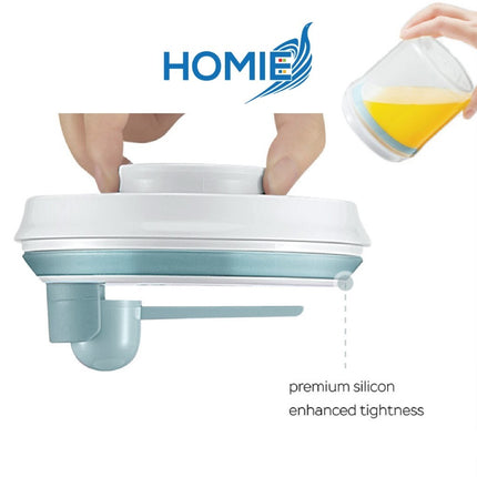 Airtight Rounded Powder Container UV & Transparent Style (800/1500/2000ml)