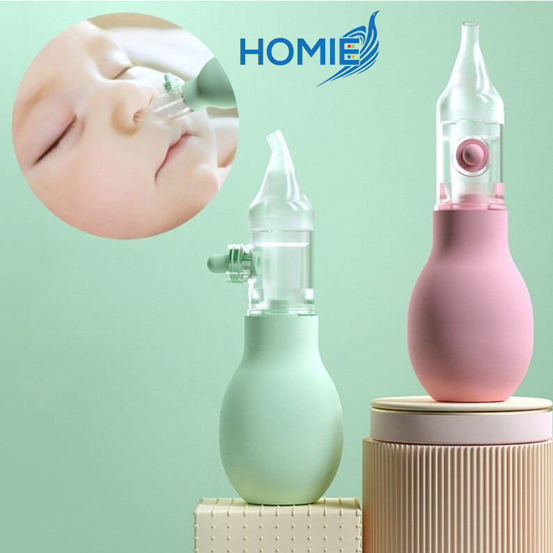 Baby Nasal Aspirator Nose Aspirator Vacuum Suction Kit Nose Cleaner with Soft Silicone Nozzle Anti-Backflow Snot Remover