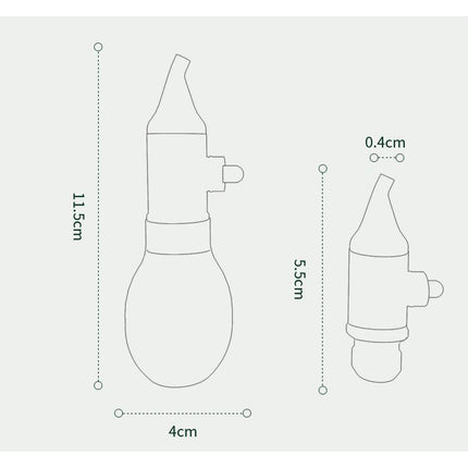 Baby Nasal Aspirator Nose Aspirator Vacuum Suction Kit Nose Cleaner with Soft Silicone Nozzle Anti-Backflow Snot Remover