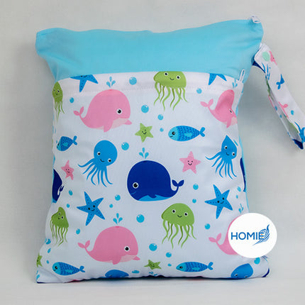 HOMIE Wet Bag diaper bag nappy bag waterproof (30x36cm) Double zip