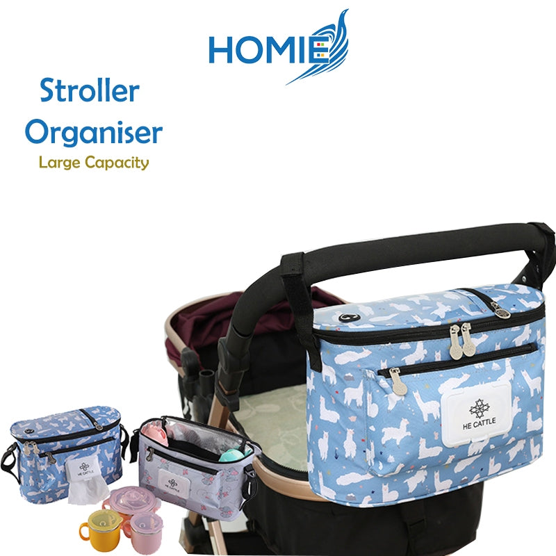 Baby Stroller Bag Large Capacity Mommy Bag Small Stroller Accessories Bag Baby Large Storage Bag