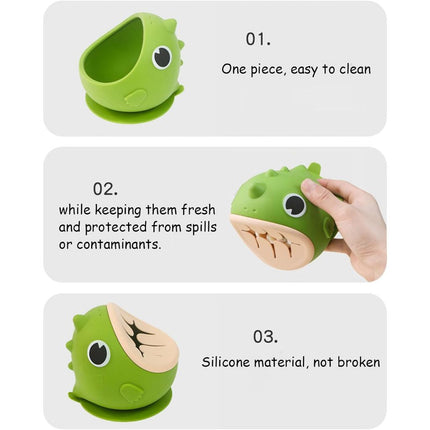Silicone Snack Cups for Toddlers/Baby Snack Container/BPA Free & Dishwasher Safe