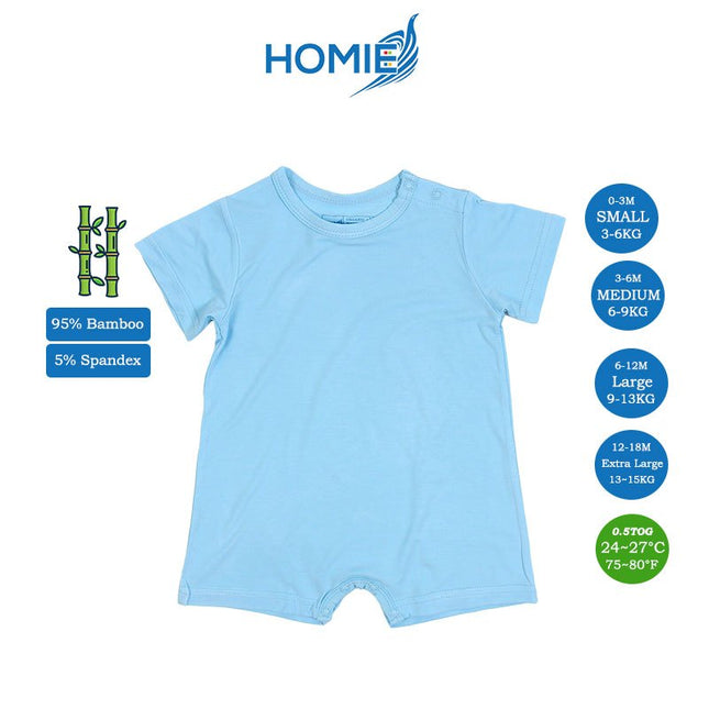 HOMIE Bamboo Short Sleeve Romper /Baby Short Sleeve Sleepwear/baby romper
