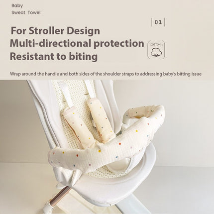 Stroller Strap Cover Belt Pad Comfort Cushion Shoulder Strap Handrail Pad Kids Pram Safety Seat Belt