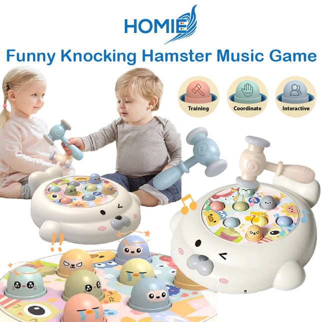 Funny Knocking Hamster Music Light Game/Baby Whack-a-mole Kid Games Toy