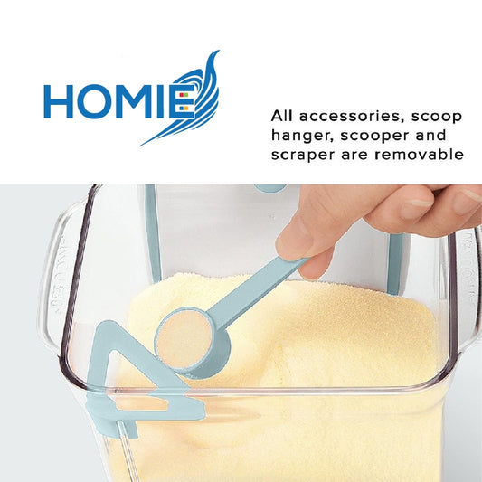 Airtight Square Powder Container UV & Transparent Style (1000ml/ 1700ml/ 2300ml)
