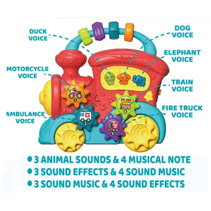 HOMIE Musical Early Education Piano/Interactive Animal Sound Piano/Hand Clap Drum/Rotate Musical Toy
