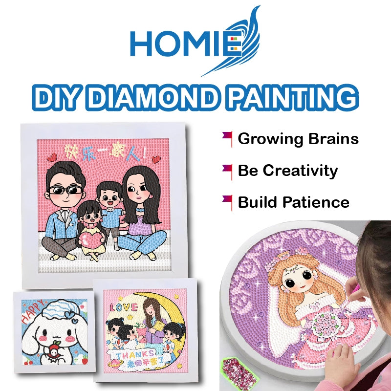 HOMIE Diamond Painting diy Children's Handmade diy Diamond art Material Package Handicraft Educational Toys