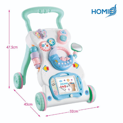 HOMIE Stand Walk Learning Baby Push Walker/Prevents Rollovers, Multiple Modes, Sit & Play 6-18months