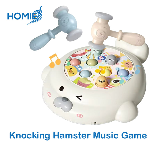 Funny Knocking Hamster Music Light Game/Baby Whack-a-mole Kid Games Toy