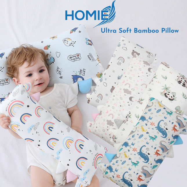 Ultra Soft Bamboo Baby Pillows /Baby Bolster FULL SET