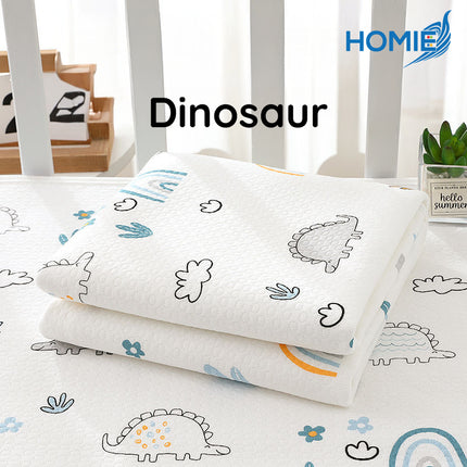 70x100cm HOMIE Organic Cotton Waterproof Diaper Changing Mat/DoubleSide 4Layer Powerful Urine Barrier