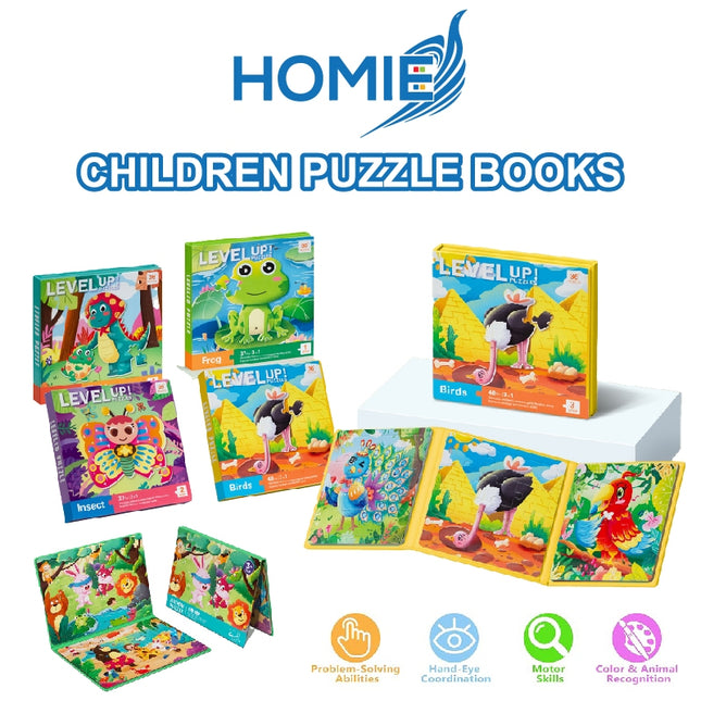 Dinosaur Animal Jigsaw Puzzle Magnet Books