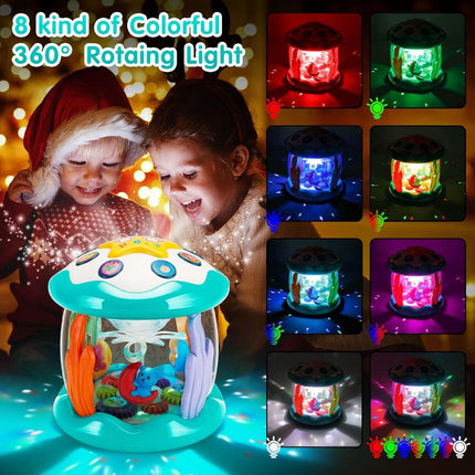 HOMIE Musical Early Education Piano/Interactive Animal Sound Piano/Hand Clap Drum/Rotate Musical Toy