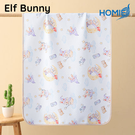 70x100cm HOMIE Organic Cotton Waterproof Diaper Changing Mat/DoubleSide 4Layer Powerful Urine Barrier