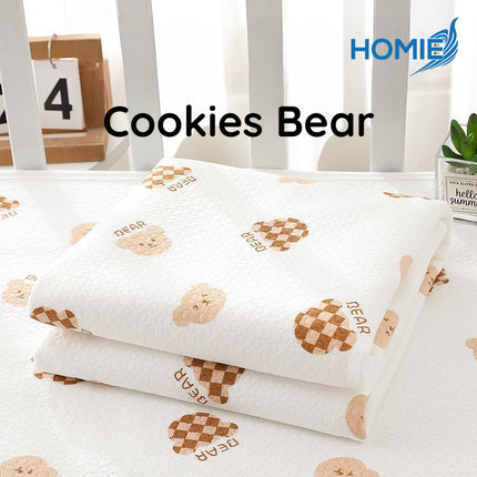 70x100cm HOMIE Organic Cotton Waterproof Diaper Changing Mat/DoubleSide 4Layer Powerful Urine Barrier