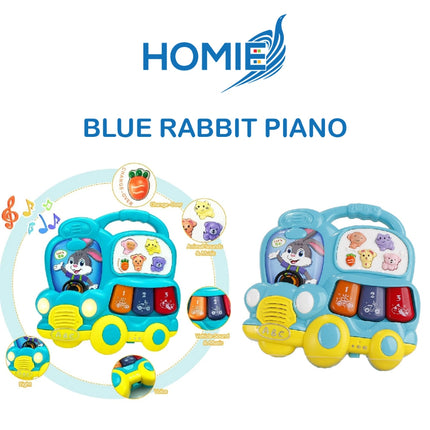 HOMIE Musical Early Education Piano/Interactive Animal Sound Piano/Hand Clap Drum/Rotate Musical Toy