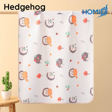 70x100cm HOMIE Organic Cotton Waterproof Diaper Changing Mat/DoubleSide 4Layer Powerful Urine Barrier
