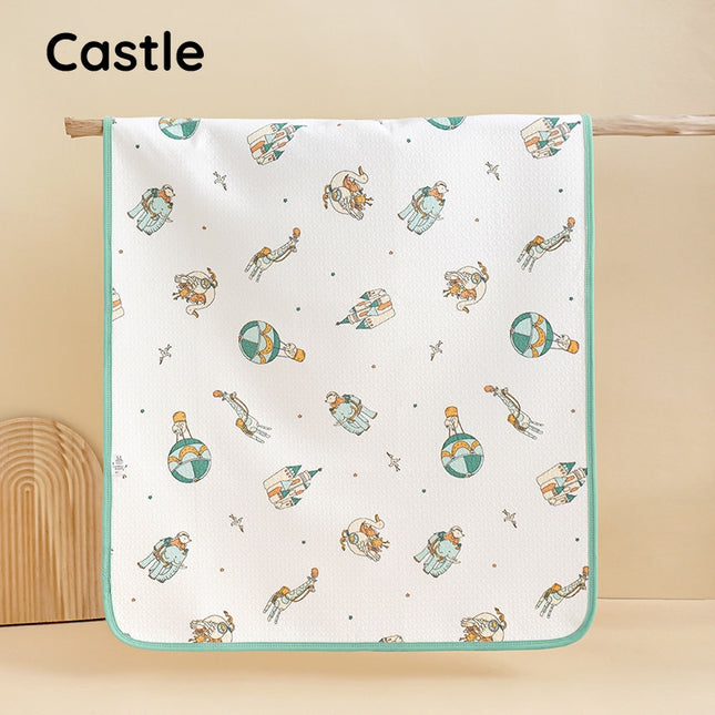 70x100cm HOMIE Organic Cotton Waterproof Diaper Changing Mat/DoubleSide 4Layer Powerful Urine Barrier