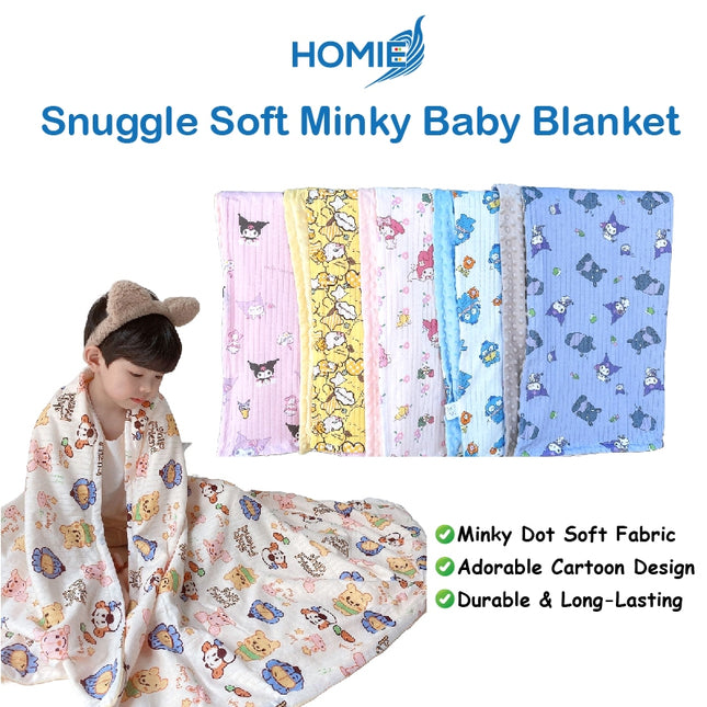 Minky Baby Blankets【110x150cm】