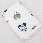 Minky Blanket -White M.M