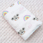 Minky Blanket -White Koala