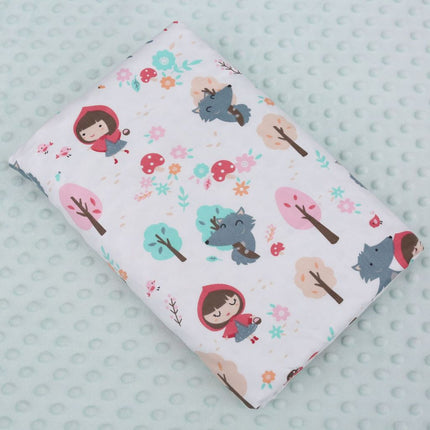 HOMIE Snuggle Soft Minky Baby Blankets/Ultra-Soft Minky Dot Fabric & Cute Cartoon Prints【110x150cm】