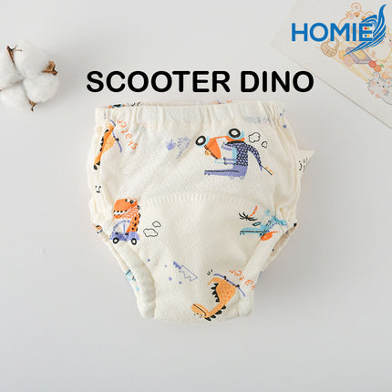 HOMIE Mesh Cotton Breathable Potty Training Pants/Baby Toilet Infant Learning Pant/Reusable/Washable