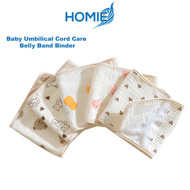 👶💕 HOMIE Baby Soft Cotton Belly Band Infant Umbilical Cord Care Bellyband Binder