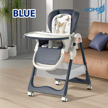 HOMIE Multifunctional Children Tableware/Double Layer Dinner Plate/Height Adjustable/One-Key Folding