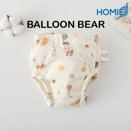 HOMIE Mesh Cotton Breathable Potty Training Pants/Baby Toilet Infant Learning Pant/Reusable/Washable
