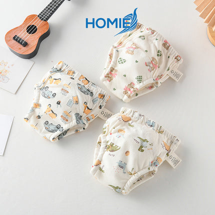 HOMIE Mesh Cotton Breathable Potty Training Pants/Baby Toilet Infant Learning Pant/Reusable/Washable